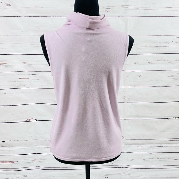 Ralph Lauren Purple Label Women Turtle Neck Sweater Size M Pre-Fall Sleeveless. - Picture 3 of 11